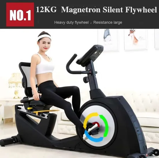 Home Multifunctional Magnetic Horizontal Bike Training Indoor Bodybuilding Exercise Sports Goods Commercial Gym Fitness Equipment