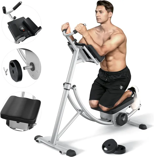 Ab Workout Machine, Ab Coaster Machine, Side Shaper Ab Machine for Men Sports Equipment