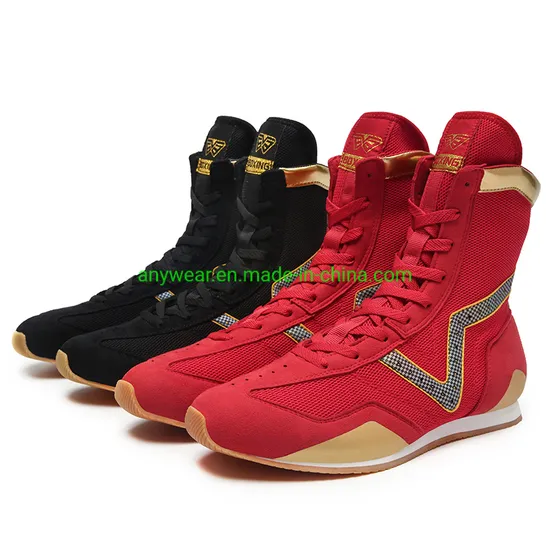 Men′ S Wrestling Shoes, Men′ S Wrestling Boots, Men′ S Boxing Sneaker, Men′ S Boxing Boots High Boot for Men′s Boxing (605)