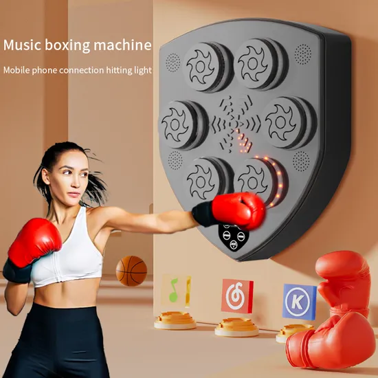 Factory Intelligent Boxing Machine Home Training Sporadic Decompression Target Bluetooth Wall Hanging Children′s Reaction
