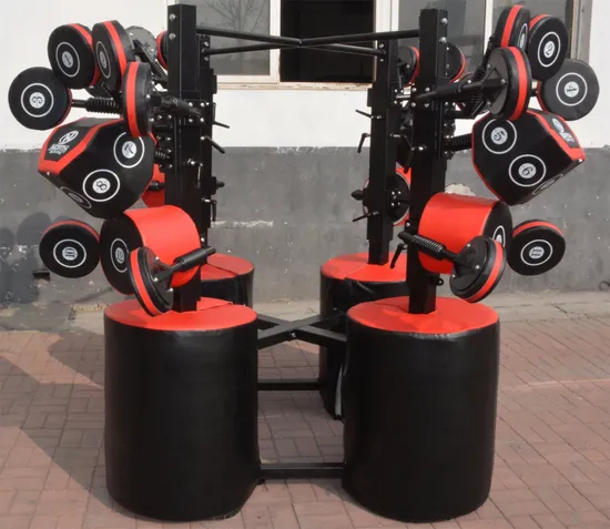 Gym Fitness Equipment Adjustable Height 4 Station Boxing Stand Machine