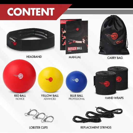 Factory Price Adults Kids Hand Eye Coordination Boxing Reflex Ball