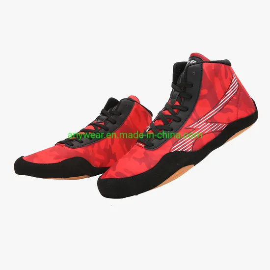 Wrestling Footwear, Men′ S Wrestling Boots, Boxing Shoes, Boxing Trainer, Soft Outsole Boxing Footwear (426)