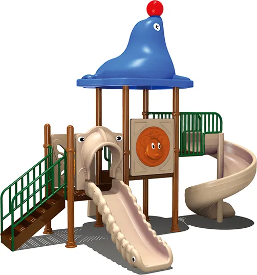 Cartoon Slide for Children Exercise Amusement Park Challenge Outdoor Playground