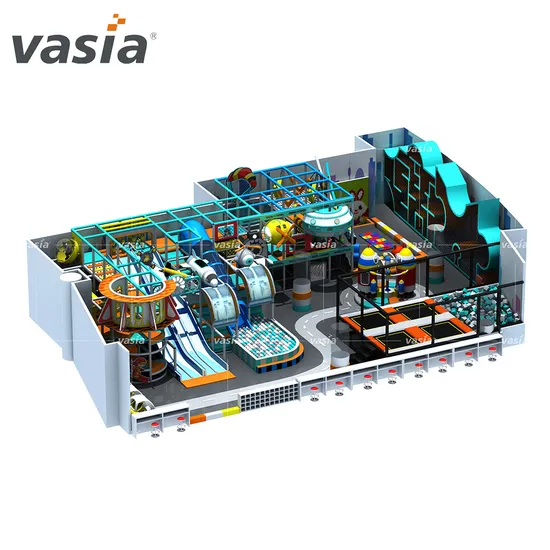 Durable Safe ASTM Approved Big Wave Slide Entertainment Indoor Playground