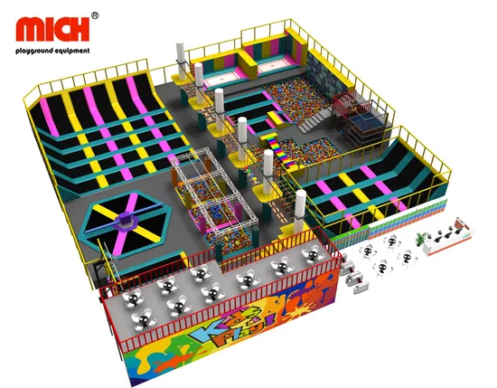 China Professional Trampoline Supplier Children and Adult Commerical Large Rectangular Gym Indoor Trampoline Park
