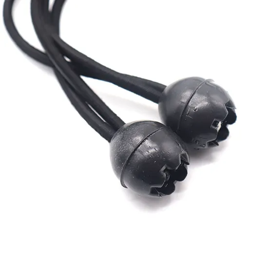 Heavy Duty Ball Bungee 6mm Canopy Tarp Tie Down Cord Black