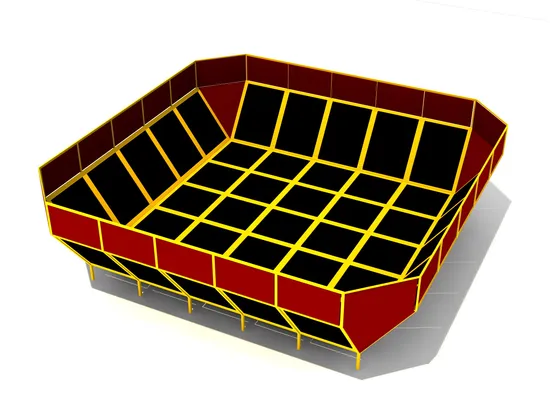Qitele Customized Made Trampoline Indoor Playground Trampoline Park
