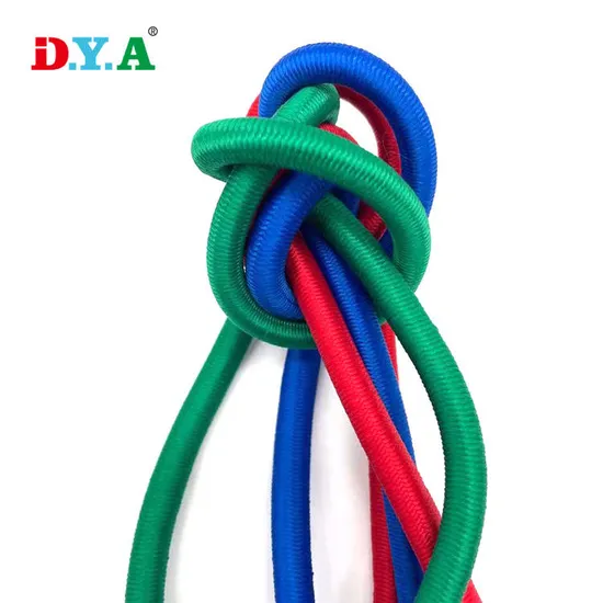 Black Color 5mm or Custom Width PP Rubber Bungee Cord for Exercise Clothes