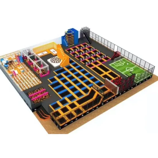 Amusement Big Indoor Trampoline Park, Square Trampoline with Multiple Games