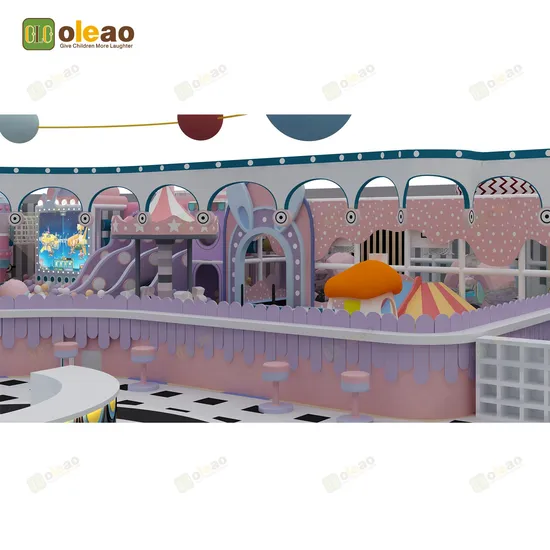 Playful Indoor Playground Amusement Area with Macaron Theme for Kids