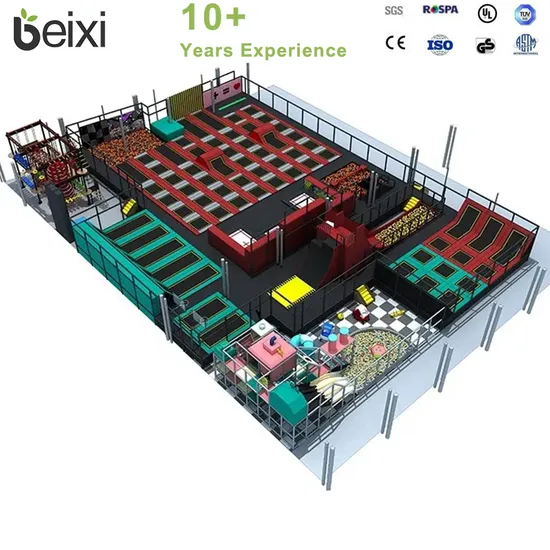 Used Indoor Sunrise Dodgeball Adult Jumping Trampoline Park Equipment Price in Door