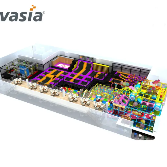 2019 Big Trampoline Indoor Playground for Shopping Mall Soft Play
