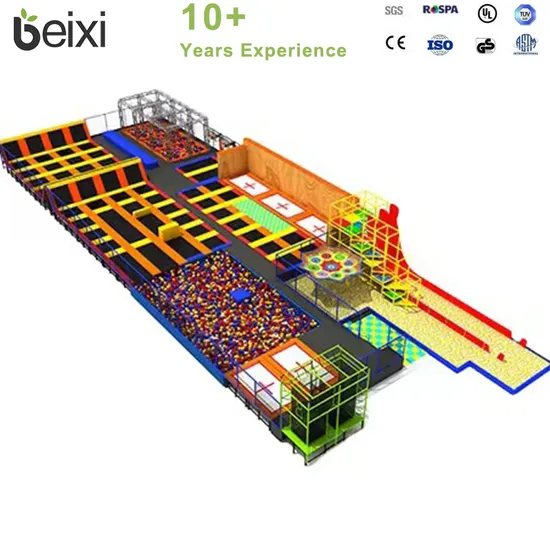 Amusement Park Equipment Outdoor Jumping Bed Bungee Trampoline Park