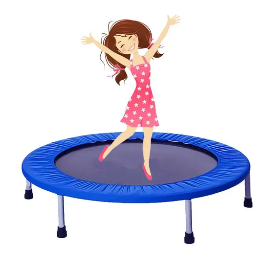 Fitness 40 Inch Mini Trampoline for Adults and Kids, Rebounder Trampoline
