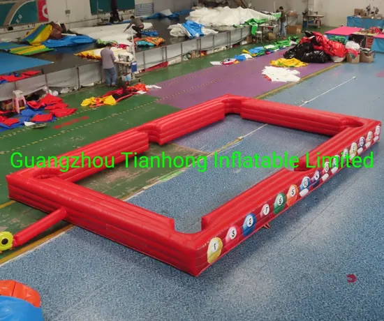 8X5m Inflatable Snooker Pool Table Game