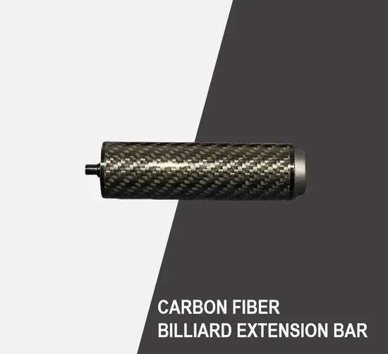 High Performance Twill Texture Carbon Fiber Customized Billiard Extension Bar with High Strength