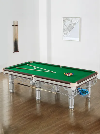 9FT Snooker Pool Commercial China Rubber Cushions for Metal 12FT Professional Accessories New Style Junior Top Billiard Table