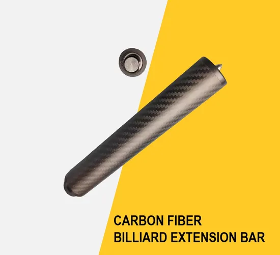 Chinese Factory Billiard Cue Stick Extension Bar with 3K Dry Carbon Fiber