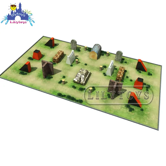 Lilytoys Outdoor Amusement Park Kids Adult Inflatable Paintball Bunker