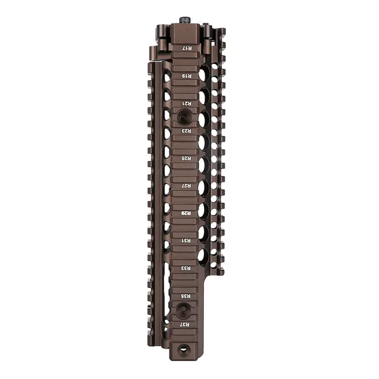Coyote Tan 9.6 Inch Handguard Fsp Cutout Quad Rail Free Floating Barrel Two-Pieces Design Deep Fde