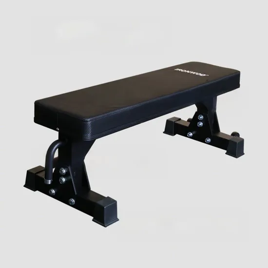 26kg Rizhao Factory Fitness Flat Gym Bench with Handle and Wheel