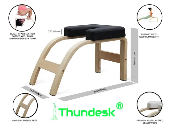 Wholeprice Selling Gym Fitness Headstand Prop Upside Balance Training Inversion Bench