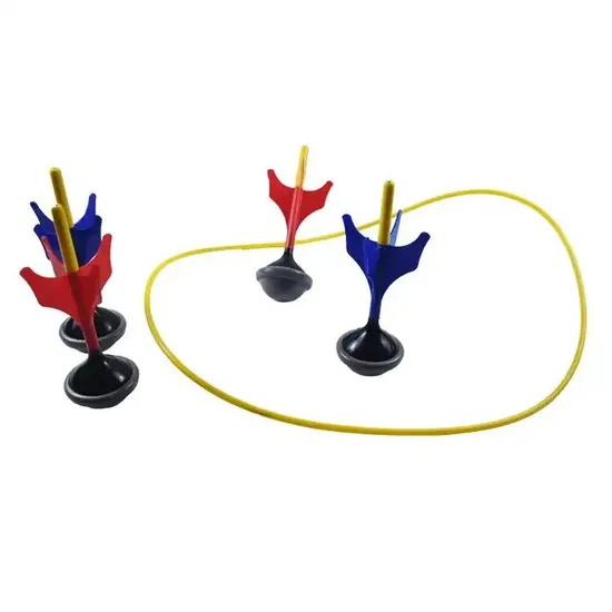 Outdoor Garden Yard Game Lawn Dart Ring Toss Toy Set
