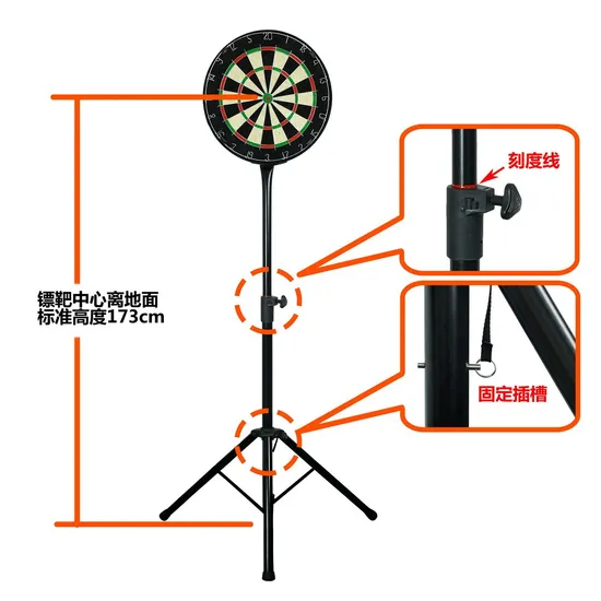 Dart Board with Dart Surround Steady Dart Stand Set