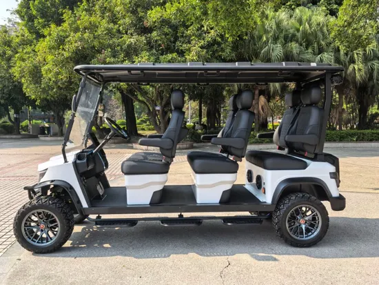 Lento Ev′s Latest White 6-Seater Golf Cart