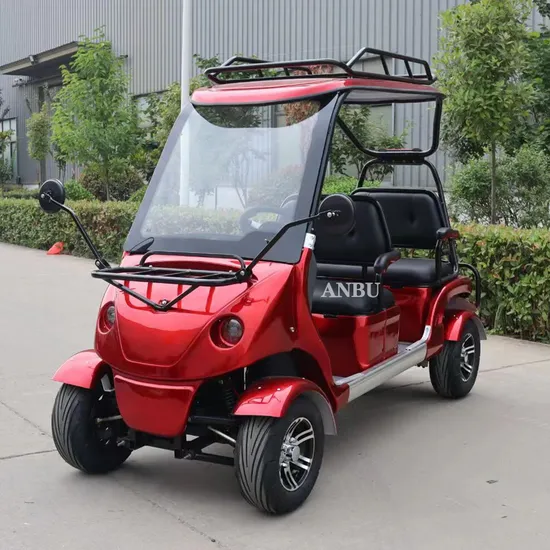 4 Seat New Energy Electric Golf Cars Wholesale Customized Battery Operated Sightseeing Scooter Car