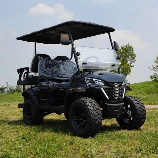 Small 4-Wheel Power Tourist Trolley Auto Single Seat Club Mini Vintage Vehicle Hunting SUV EV Electrical Passenger Sightseeing Buggy Electric Golf Cart