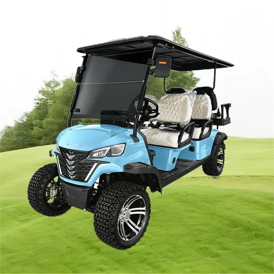 High Quality 6 Passenger 4+2 Seater 72V 5kw Tourist Car Electric Golf Cart