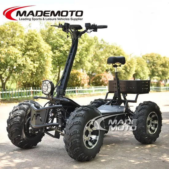 Factory Wholesale off Road Scooter 4 Wheels Electric Scooter Big Power