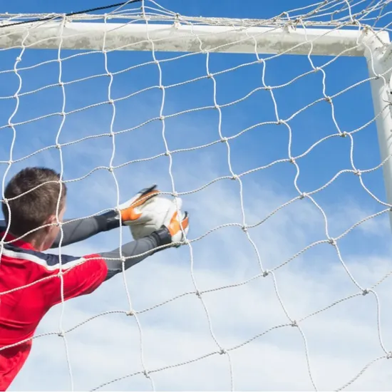 Soccer Nets for 5/7/11players Knotted Plastic Football Net for Gymnasiums Schools Training
