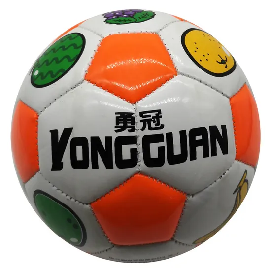 PVC Cover Fruit Printing 32 Panel Machine-Stithing Soccer Ball/Football /Promotion Ball for Kids