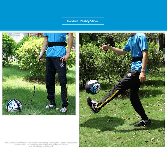 Soccer Training Belt Football Soccer Kick Trainer Training Aid for Kids Children Adults Practice Exercises Training Waist Belt Bl12946