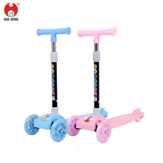 High Quality Factory Price Wholesale Cool Scooter for Children Colorful Designs Safety Design Anti-Slip Handlebars Rear Foot Brake Outdoor Play Toy Scooter