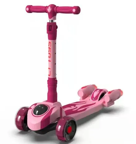 Kid Choice of Cheap Scooter R Tricycle Flash PU Wheel Electric Rocket Children Pedal Kid Kick Scooter Toys