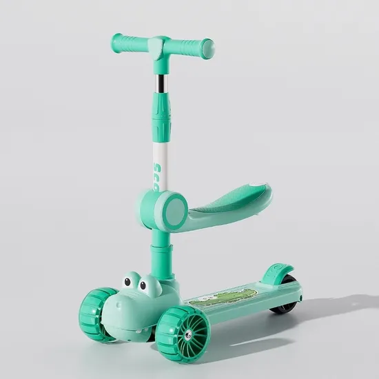 Scooter for Children Aged 1-3 to 6, Roller Coaster for Children, Yo Yo Bike for Boys and Girls, Board Bike for Both Riding and Riding