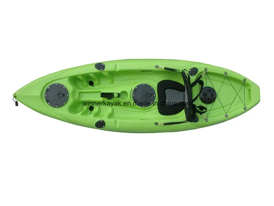 Single LLDPE Sit on Top Fishing Kayak with Fishing Rod Holder
