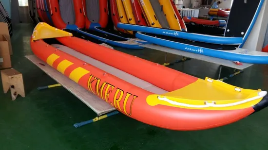 Inflatable PVC Hull Orange Kayak