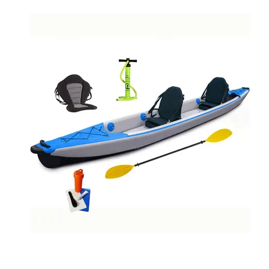 Top Quality Double Seats Inflatable Drop Stitch Canoe Foldable Inflatable Kayak Fishing