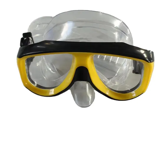 Yellow Snorkeling Mask Diving Mask Anti-Fog Swimming Snorkel Mask