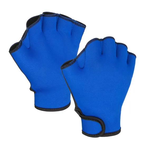 Four Finger Gloves Webbed Paddle Swim Gloves Fitness Water Aerobics
