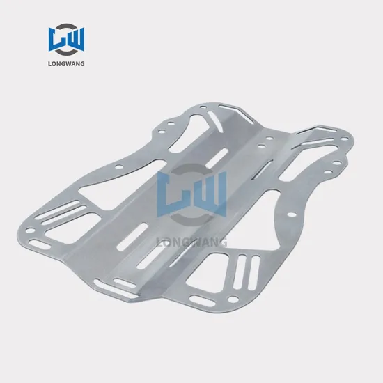 Longwang Custom Sandblasting Stainless Steel Aluminum Sheet Metal Fabrication Diving Back Plate