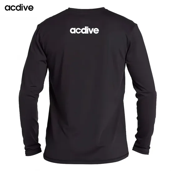 Factory Price Loose Fit Plain Pattern Men Long Sleeve Quick Dry Upf 50+ Free Running Surfing Swimming Rash Guard