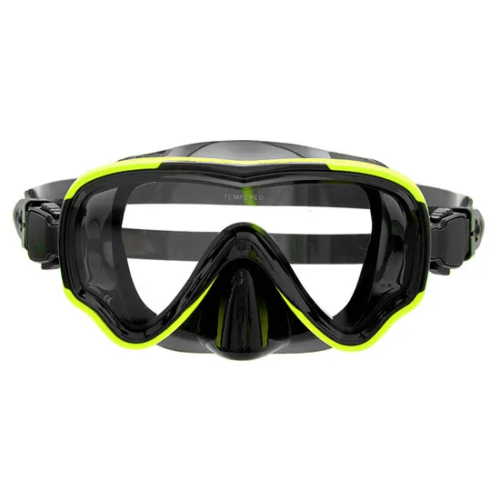 Junior Diving Mask Snorkeling Face Mask for Swimming Scuba Silicone PVC Tempering Glass Lens