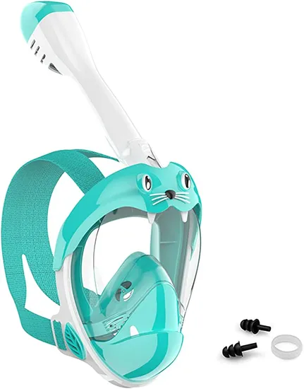 Kids Diving Mask Snorkel Mask Full Face Kids Sea Lions Snorkeling Mask