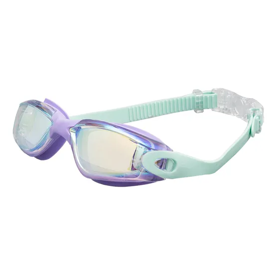 New Swimming Goggles Silicone One-Piece Nose Clip Earplugs Anti-Fog HD Swimming Glasses Amazon Electroplated Adult Swimming Goggles